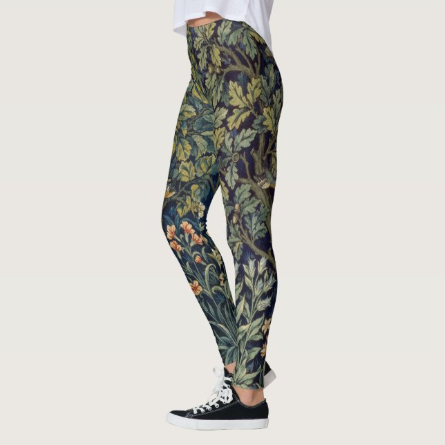 Legging Pheasant Pássaro Árvore Floresta William Morris (Esquerda)