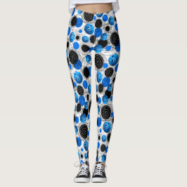 Legging Pickleballs azul - caneleiras