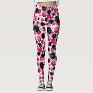 Legging Pickleballs fúcsia - caneleiras