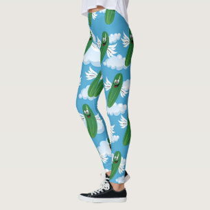 Legging Picles de Pepino Engraçados Humor de Alimentos Fan