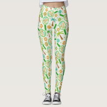 Picles Tropical Com Bolas em Verde e Laranja