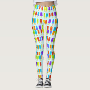 Legging Picolés de Verão agudos e adoráveis