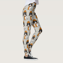Legging Piebald Dachshund| Cachorro-Hipster Cute Padrado