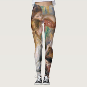 Legging Pierre Auguste Renoir - Jovens Meninas no Piano