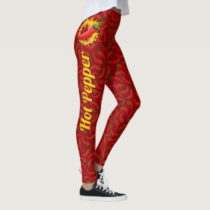Legging Pimenta com Pernas de Chama