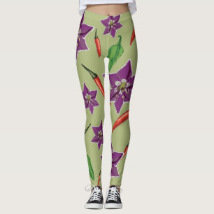 Legging Pimentões Quentes, Pão Púrpura Personalizado