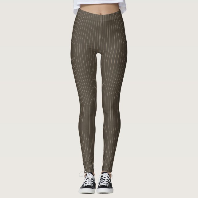 Legging Pinças-retrógradas castanhas (Frente)