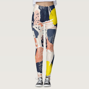 Legging Pincelada Abstrata Retro (4)