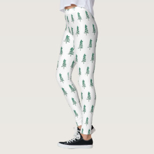 Legging Pine de Aquarela Natal