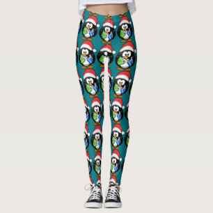 Legging Pinguim com presentes