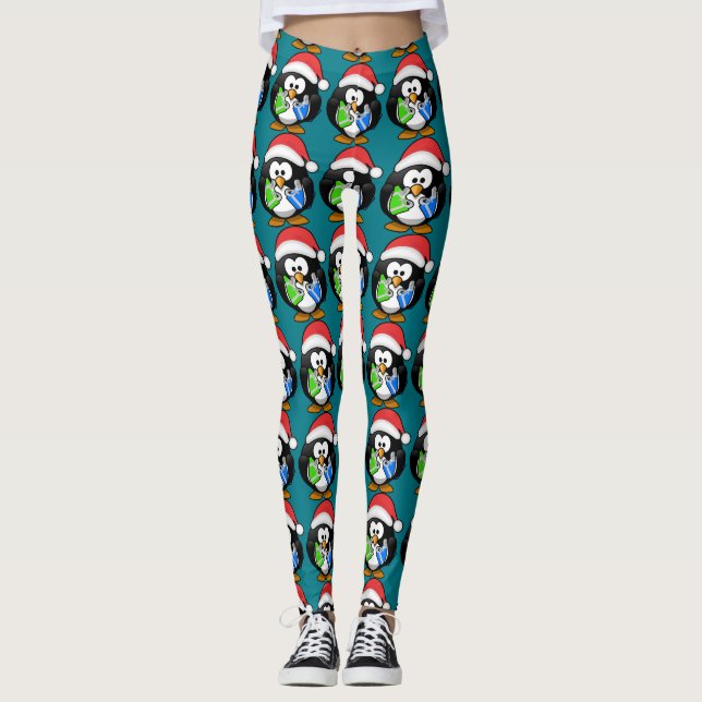 Legging Pinguim com presentes (Frente)