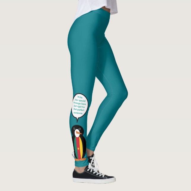 Legging Pinguim Senhora Camaronesa Personalizada  (Direita)