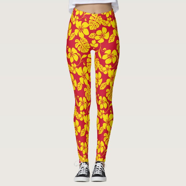 LEGGING PINK BIKINI (VERMELHO/DOURADO) (Frente)