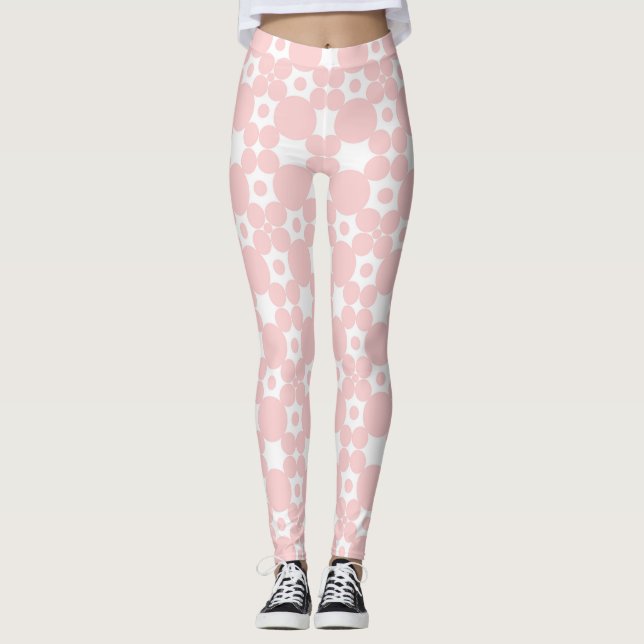 Legging Pink Circles Pattern (Frente)