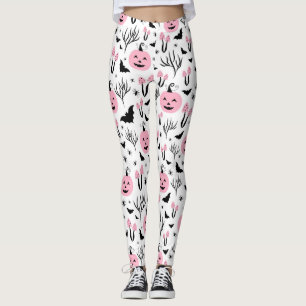 LEGGING PINK HALLOWEEN PUMPKINS E COGUMELOS