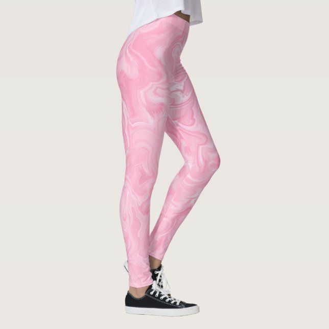 Legging Pink Watercolor Swirls (Direita)