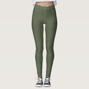 Legging Pinstripes verde-oliva