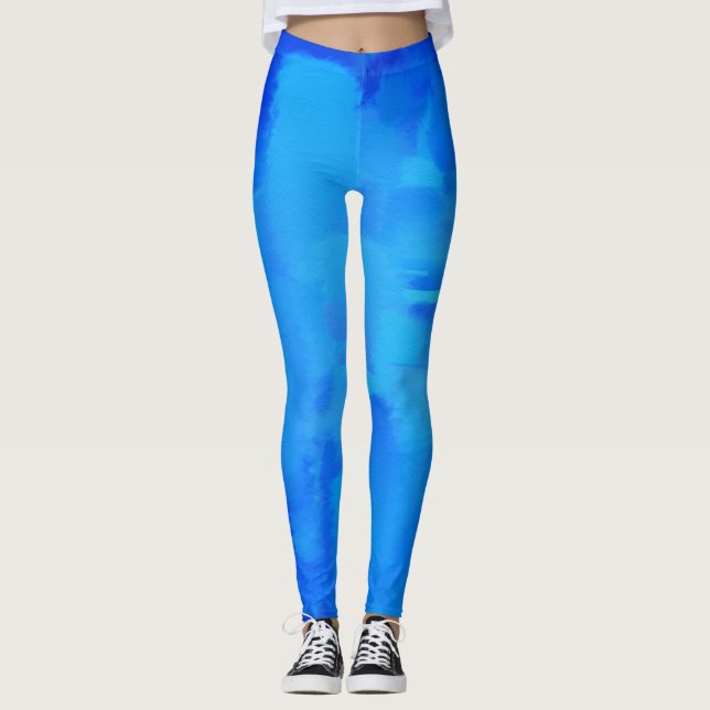 Legging Pinta Azul Splatter (Frente)