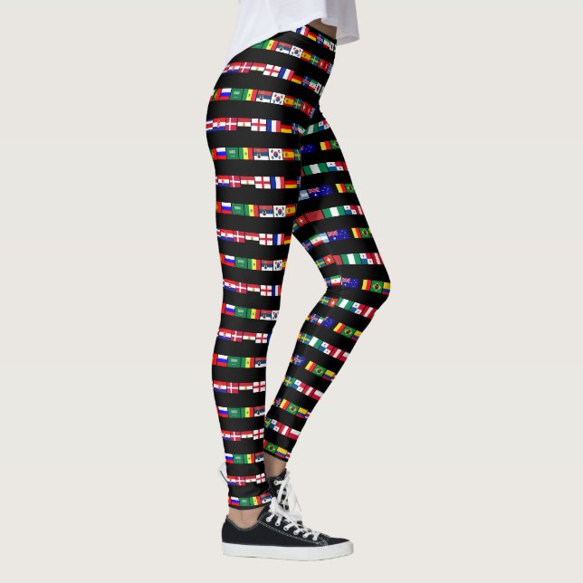 LEGGING PINTEIRAS DE EQUIPE DE FUTEBOL DE 2018 (Direita)