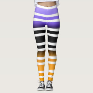 Legging Pinto Cor - de - Laranja Púrpura Bruxo