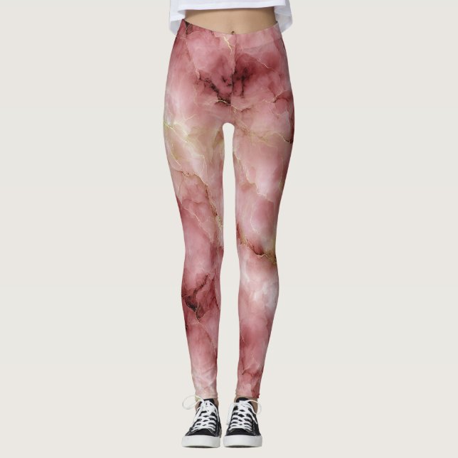 Legging Pinto Intricate Marble Patterno (Frente)