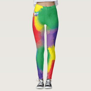 Legging Pintor Digital Colorido Arco-Íris Negrito Coruja V