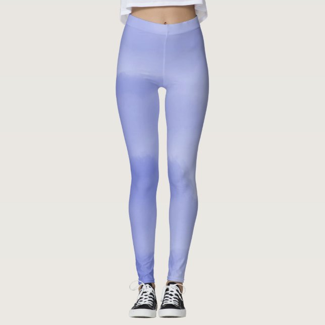 Legging pintura a aquarela abstrato (Frente)