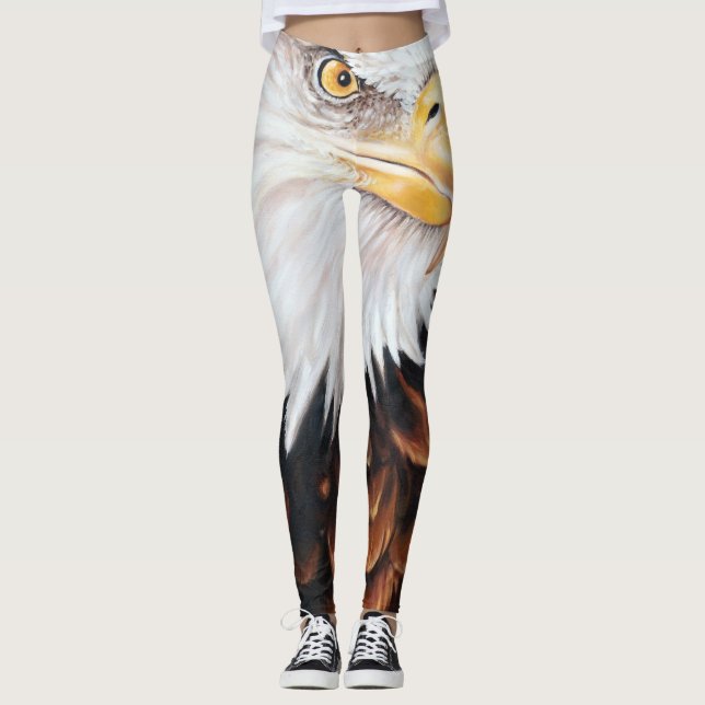 Legging Pintura a óleo forte de Eagle (Frente)