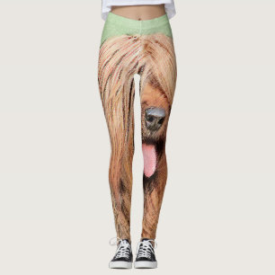 Legging Pintura Briard - Arte Cachorro Original