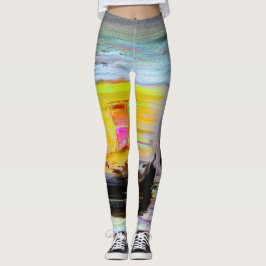 Legging pintura colorida