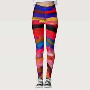 Legging Pintura Colorida de Abstrato nº 5