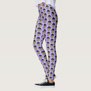 Legging Pintura Columbina Azul do Colorado - Arte Original