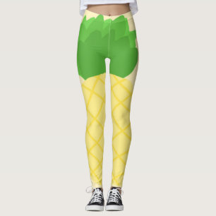 Legging pintura de abacaxi