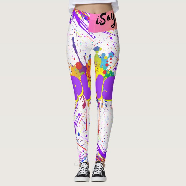 Legging pintura de abertura (Frente)