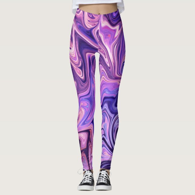 Legging Pintura de Abstrato Nova | Melhor Abstrato (Frente)