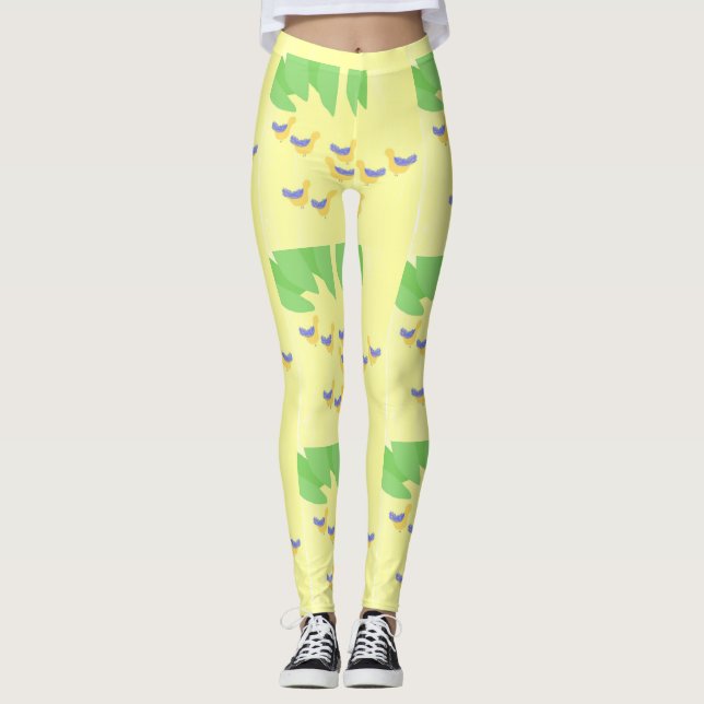 Legging pintura de aves (Frente)