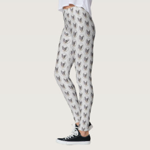 Legging Pintura de Bulldog Francês (Brindle Pied) - Arte C