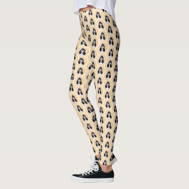 Legging Pintura De Cocker Spaniel (Participante) - Arte De (Esquerda)
