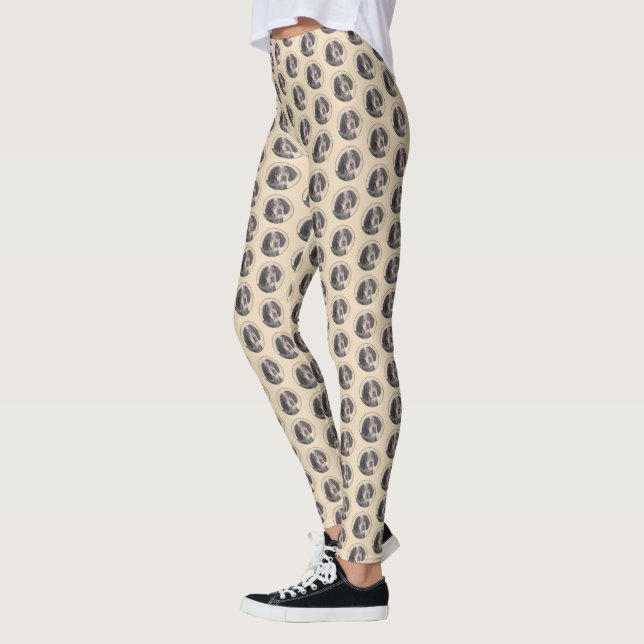 Legging Pintura de Connhound Bluetick - Cachorro Original  (Esquerda)