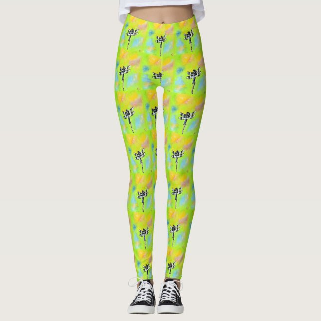 Legging Pintura de Dragonfly Shimmering (Frente)