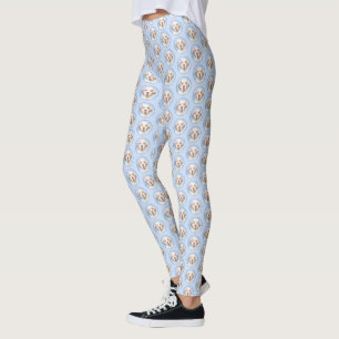 Legging Pintura de Espanhol Clumber - Arte de Cachorro Ori