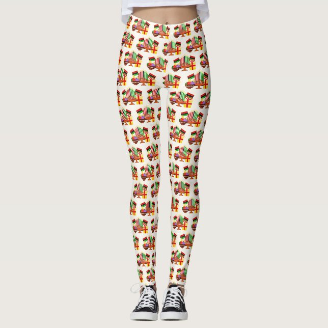 Legging Pintura de Mesa Kwanzaa (Frente)