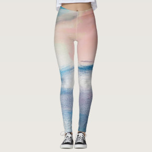 Legging pintura de óleo de abstrato, textura de canvas.