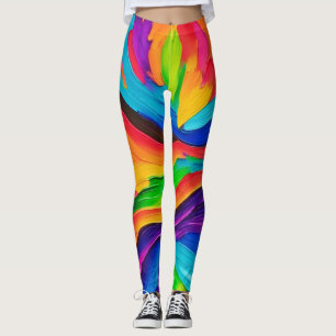 Legging Pintura do arco-íris