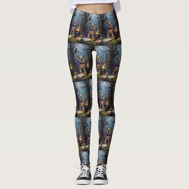 Legging Pintura do Dia das Bruxas (Frente)