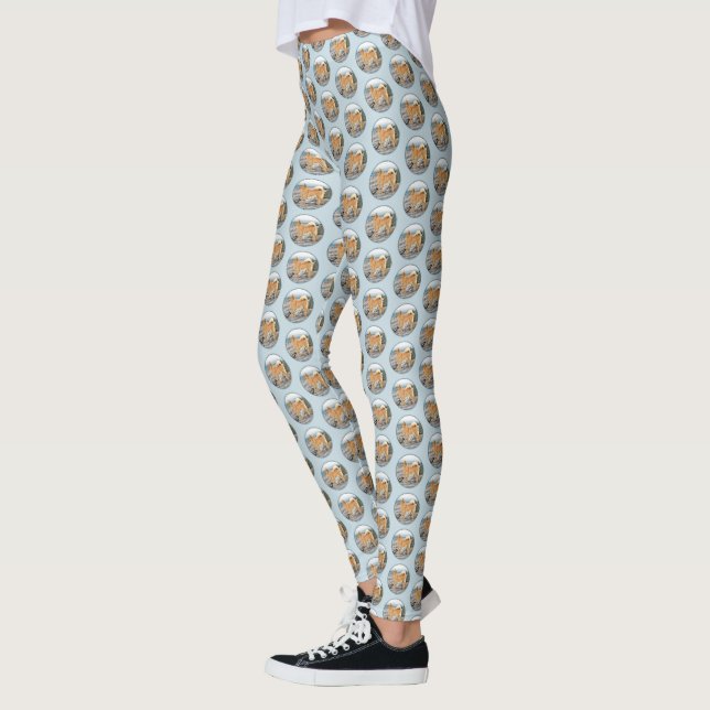 Legging Pintura em Seashore - Arte Canina (Esquerda)