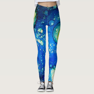 Legging Pintura estrelado da tinta do álcool do céu