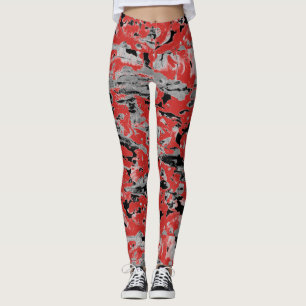 Legging Pintura molhada abstrata