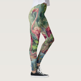 Legging Pintura mural cor-de-rosa bonita personalizada do