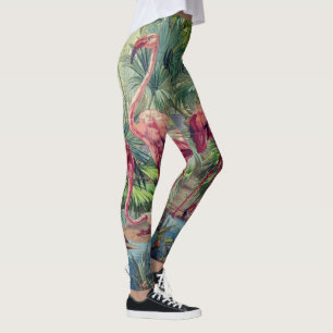 Legging Pintura mural cor-de-rosa bonita personalizada do